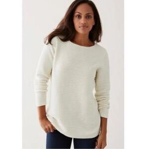 J. Jill Chenille Sweater in Soft Cream